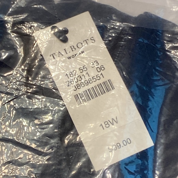 NEW! Talbots women’s dress pants, Size 18W, Style “Lindsey” Color:Navy - Picture 5 of 12